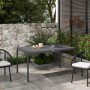 Outsunny Gartentisch mit Lamellendesign für 6 Personen, pflegeleichter Esstisch für den Garten.