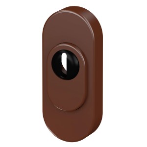 BASI Schutzrosette SR 100 ZA, Edelstahl braun, für Panzerriegel PR 800/900