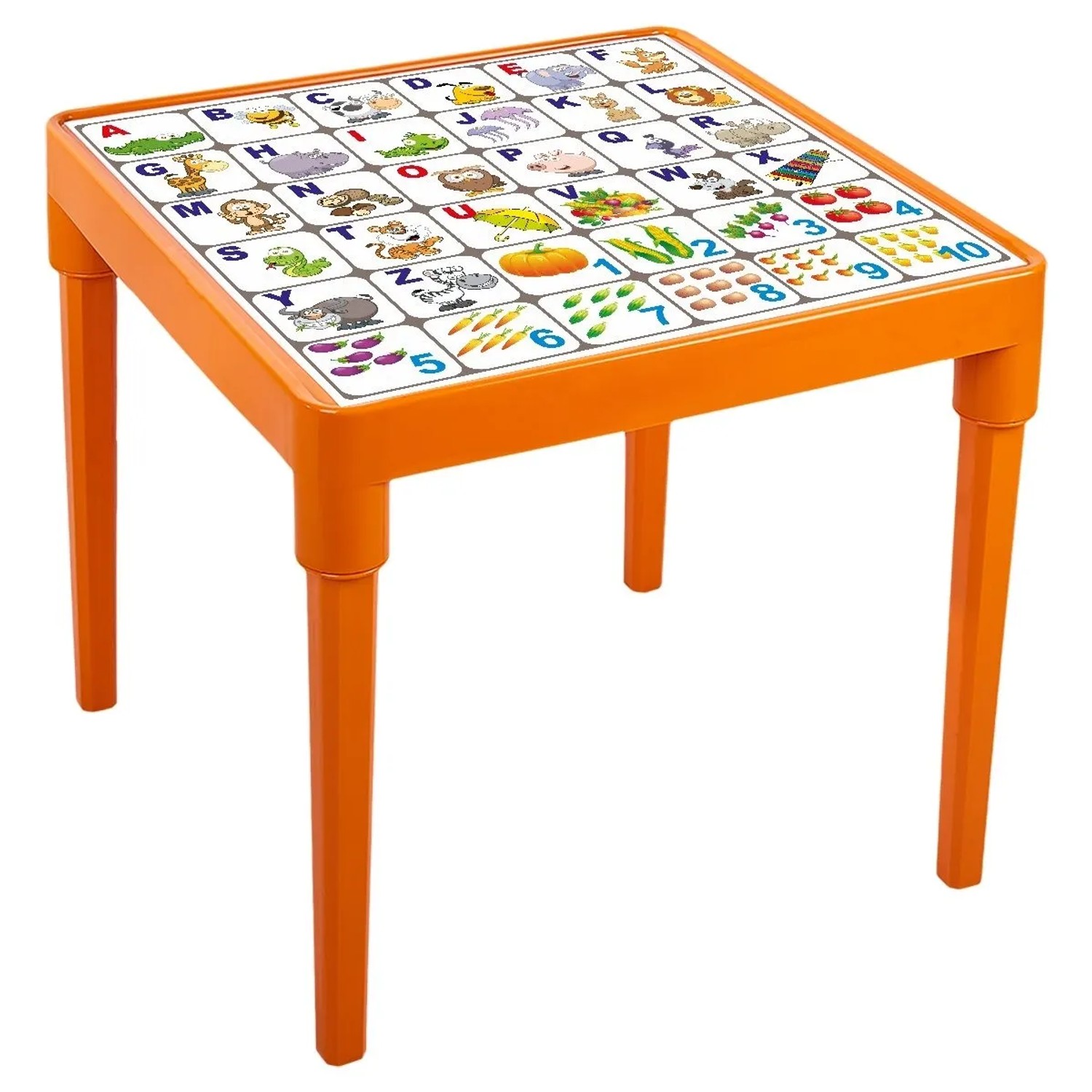 KMND Kindertisch English Alphabet Hellorange 20861