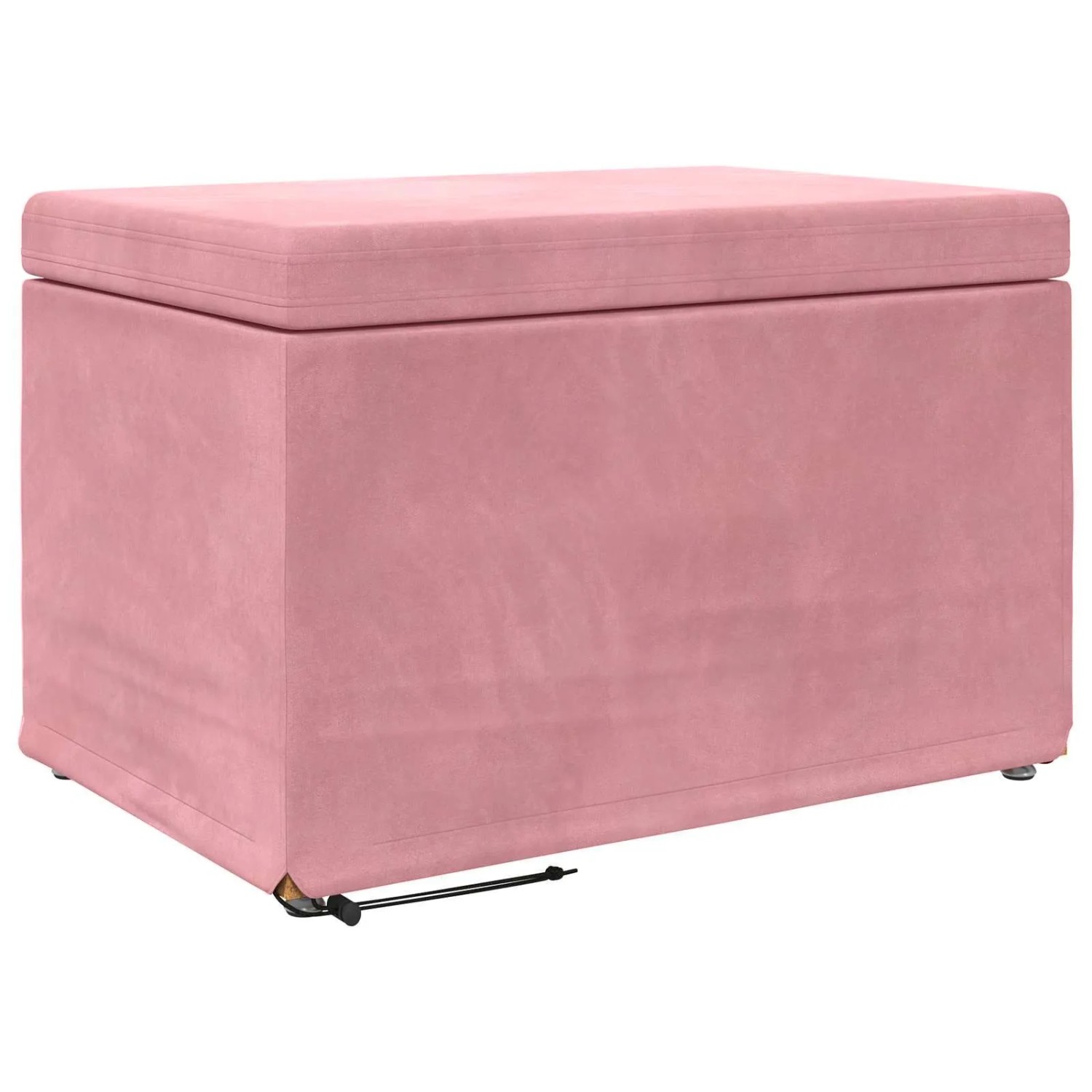 vidaXL Hocker Rosa 61 x 41 x 40 cm Samt und Engineering Holz 876768
