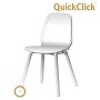 Wagner QuickClick Slim Ultrasoft Möbelgleiter, Ø 17 mm, braun, 8-teilig, für empfindliche Böden.