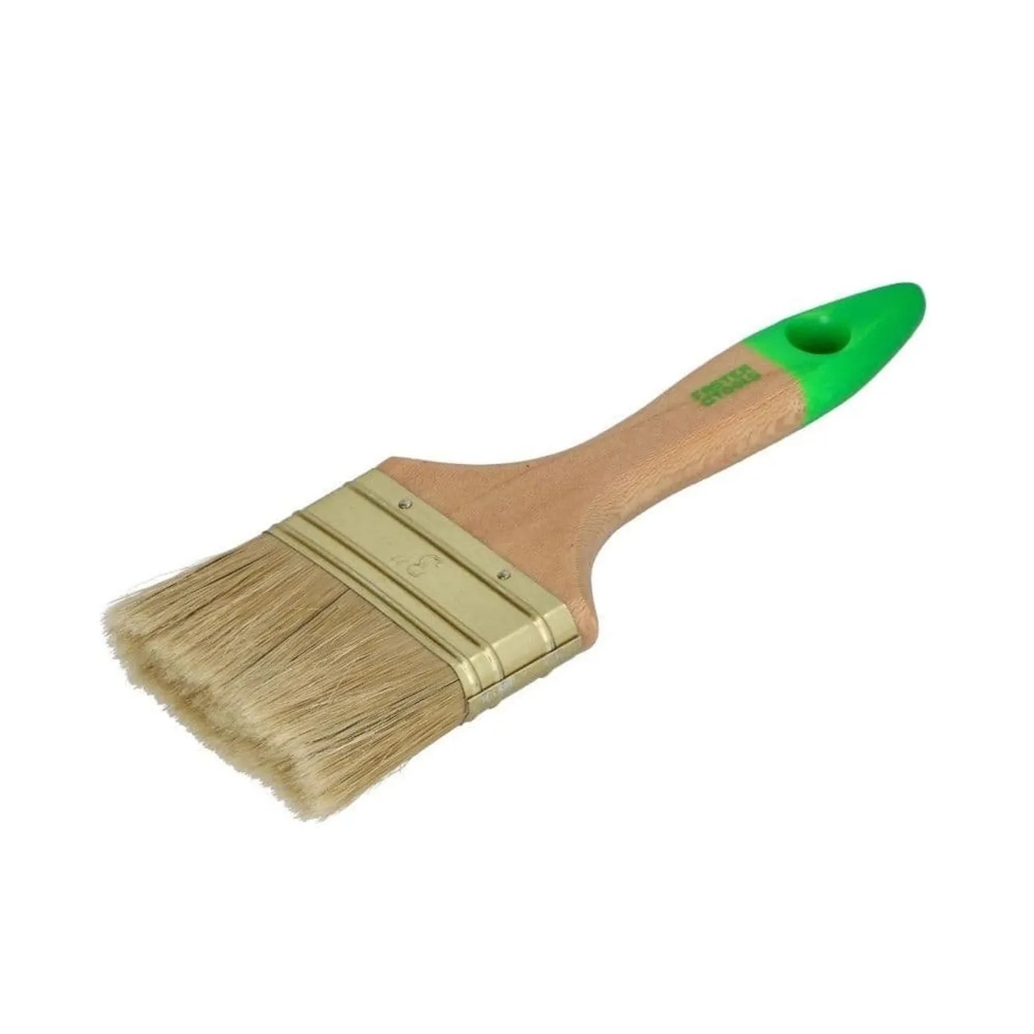 Boni-Shop Flachpinsel für Emaillackfarben 75 mm Holz Beige
