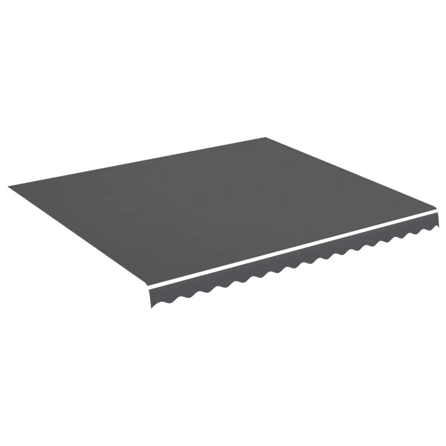 vidaXL Markisenbespannung Anthrazit 4x3,5 m 311948