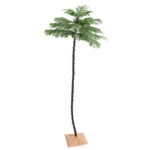 Künstliche Palme, 400 cm hoch, mit 252 warmweißen LEDs, ideal als Weihnachtsbaum-Alternative.