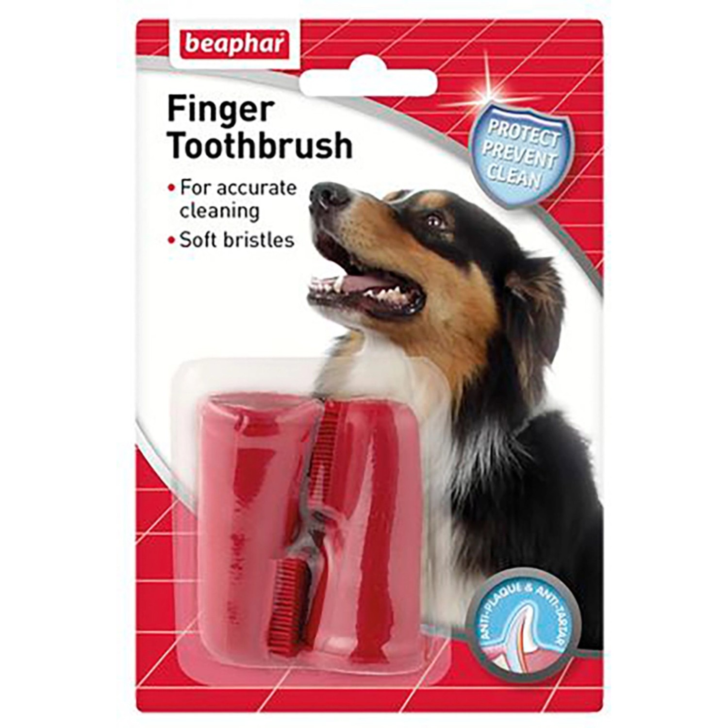 Beaphar Finger-Zahnbürste für Hunde 2 Stück