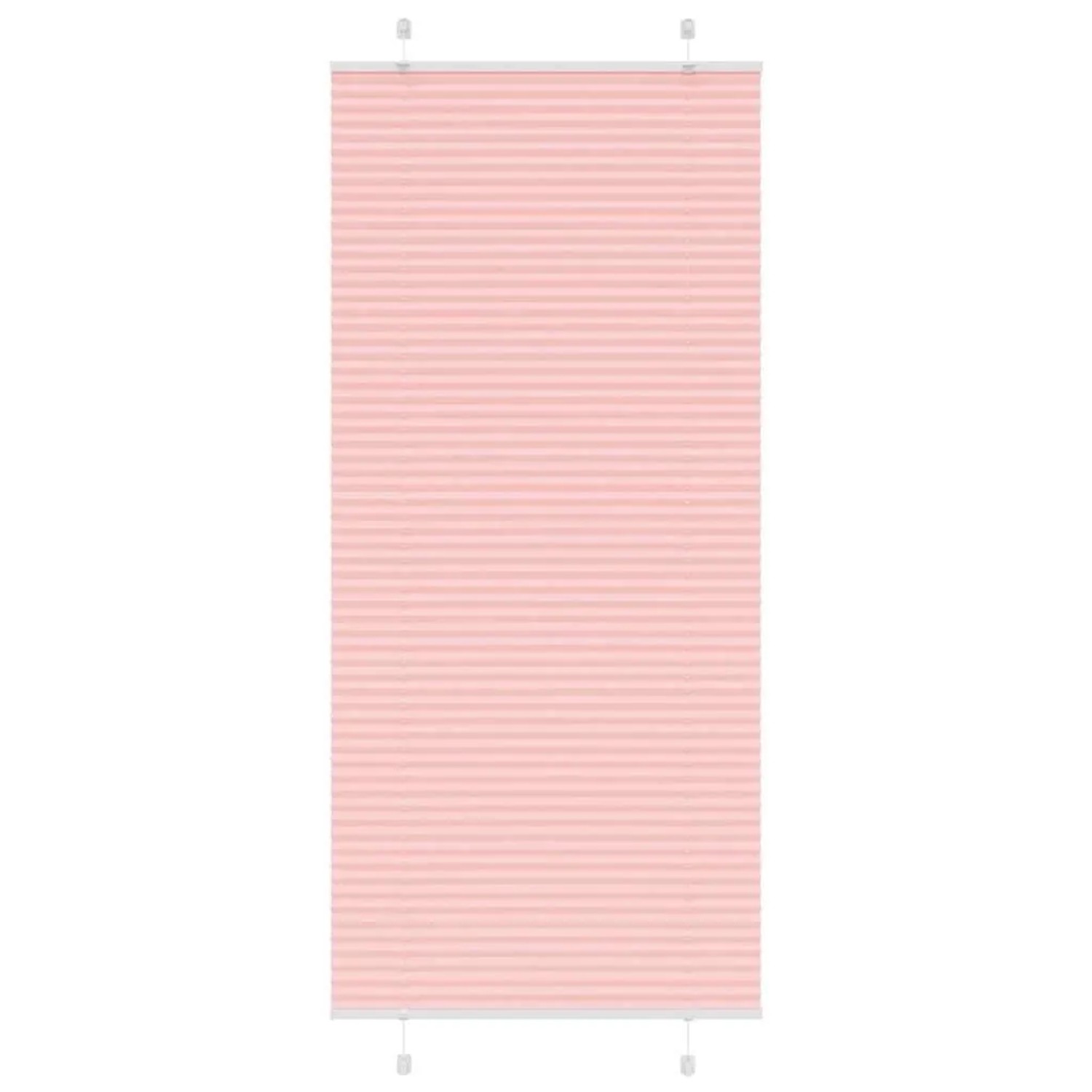 vidaXL Plissee Rosa 85x200 cm Stoffbreite 84,4 cm Polyester 4015463 günstig online kaufen