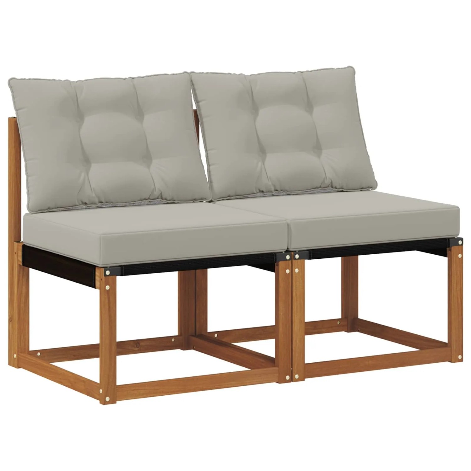 vidaXL 2 Stück Outdoor Mittelsofa 900606