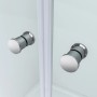 Aquabatos 140 x 195 cm Duschkabine Nischentür Duschtür Glas Schwingtür 6 mm ESG Sicherheitsglas Pendeltür für Dusche Glastür mit Nano Beschichtung_8