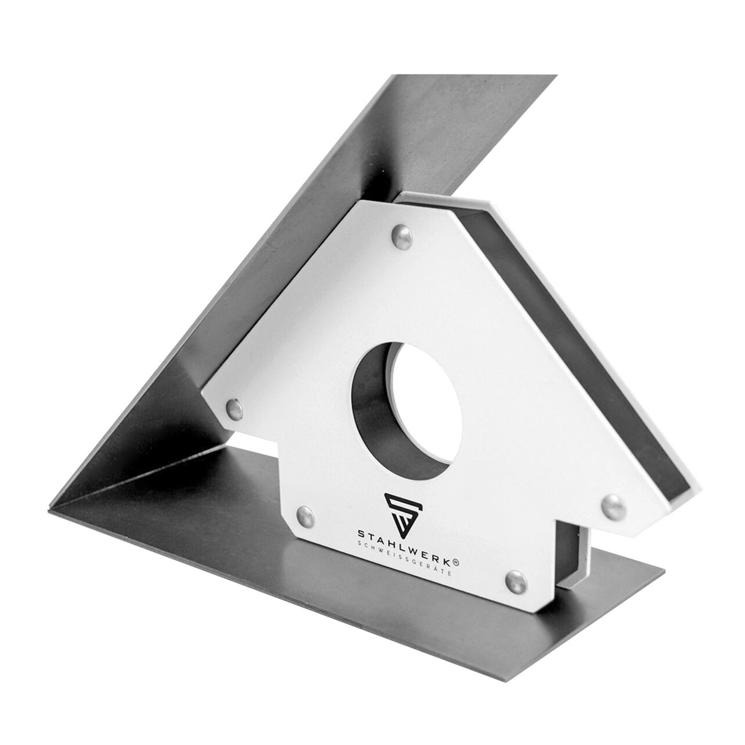 STAHLWERK Magnet-Schweißwinkel Set, 45/90/135 Grad, 34 kg Haftkraft, Zubehör für Schweißgeräte.
