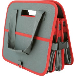 Faltbare Aufbewahrungstasche 30 cm x 65 cm x 37 cm Grau-Rot