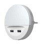 Osram LED-Nachtlicht Lunetta mit USB-Anschluss, weißes Gehäuse. Ideal als Orientierungslicht.