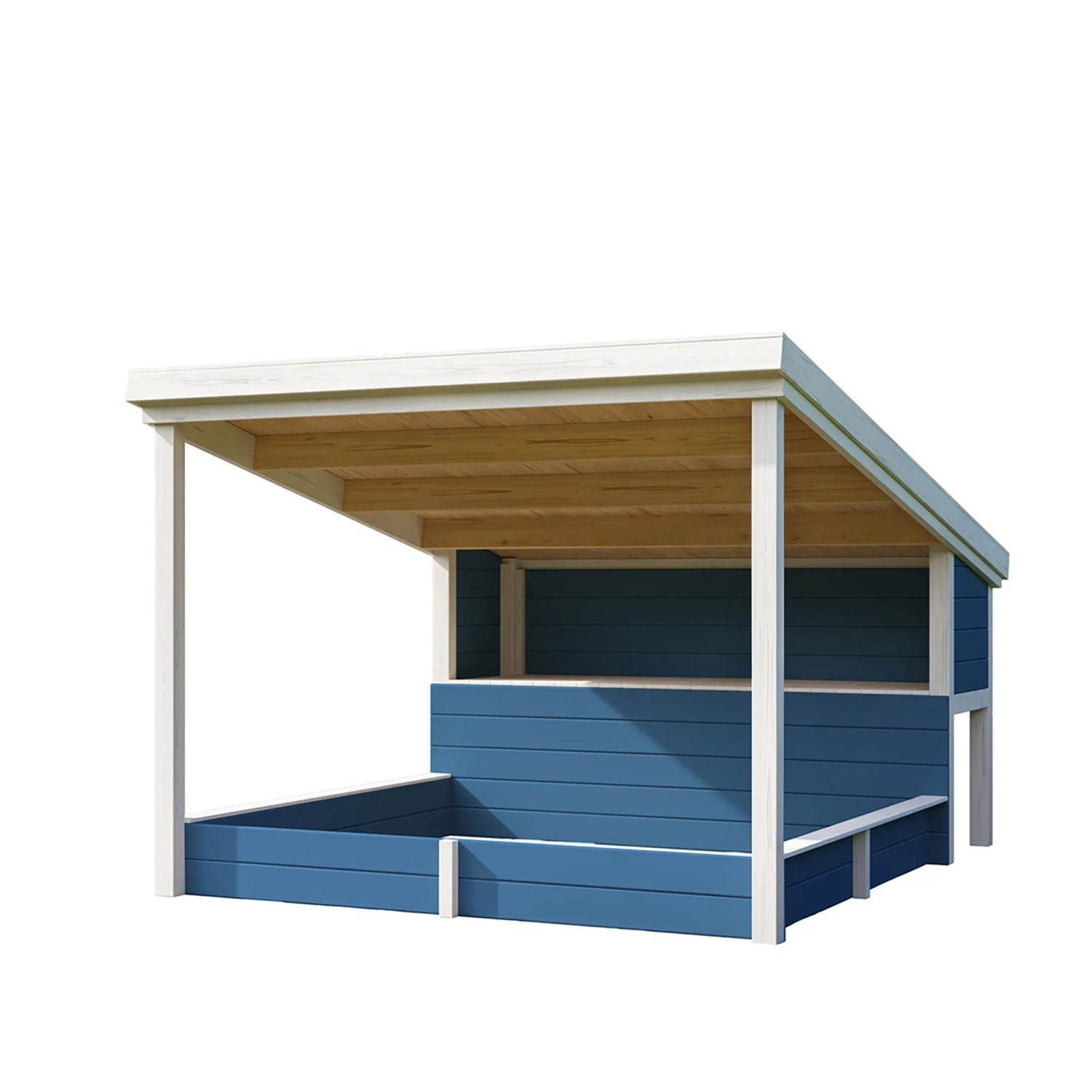 Lasita Sandkasten Pippi 2 Blau 208,6 cm x 297,1 cm