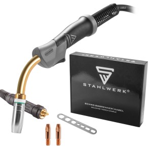 STAHLWERK Schweißbrenner AK25 MB25 mit 4m Schlauchpaket für MIG MAG Schweißgeräte.