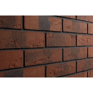 Elabrick Verblender Gdansk, rot geflammt, 240x71 mm, für Innen- und Außenbereich.