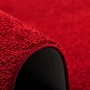 Detailansicht: Roter Snapstyle Hochflor Teppich Cottage, 160x160cm. Weicher Langflor Teppich.