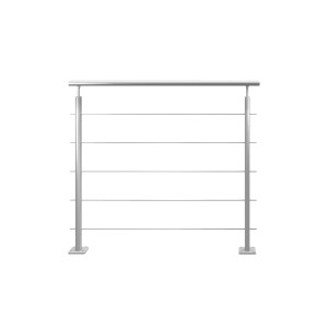 Kordo Geländerset 1m Aus Eloxiertem Aluminium Farbe Alu Inga