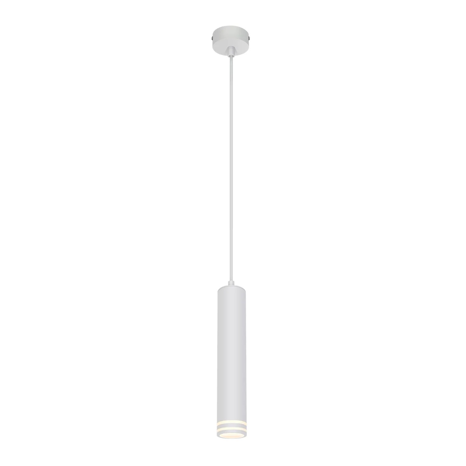 ZMH Pendelleuchte 1 flammig GU10 Zylinder Design Aluminium Höhenverstellbar Modern für Küche Wohnzimmer Esszimmer