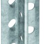 Schnellputzprofil, 10 mm x 2500 mm, aus Metall mit Löchern für planebene Putzflächen.