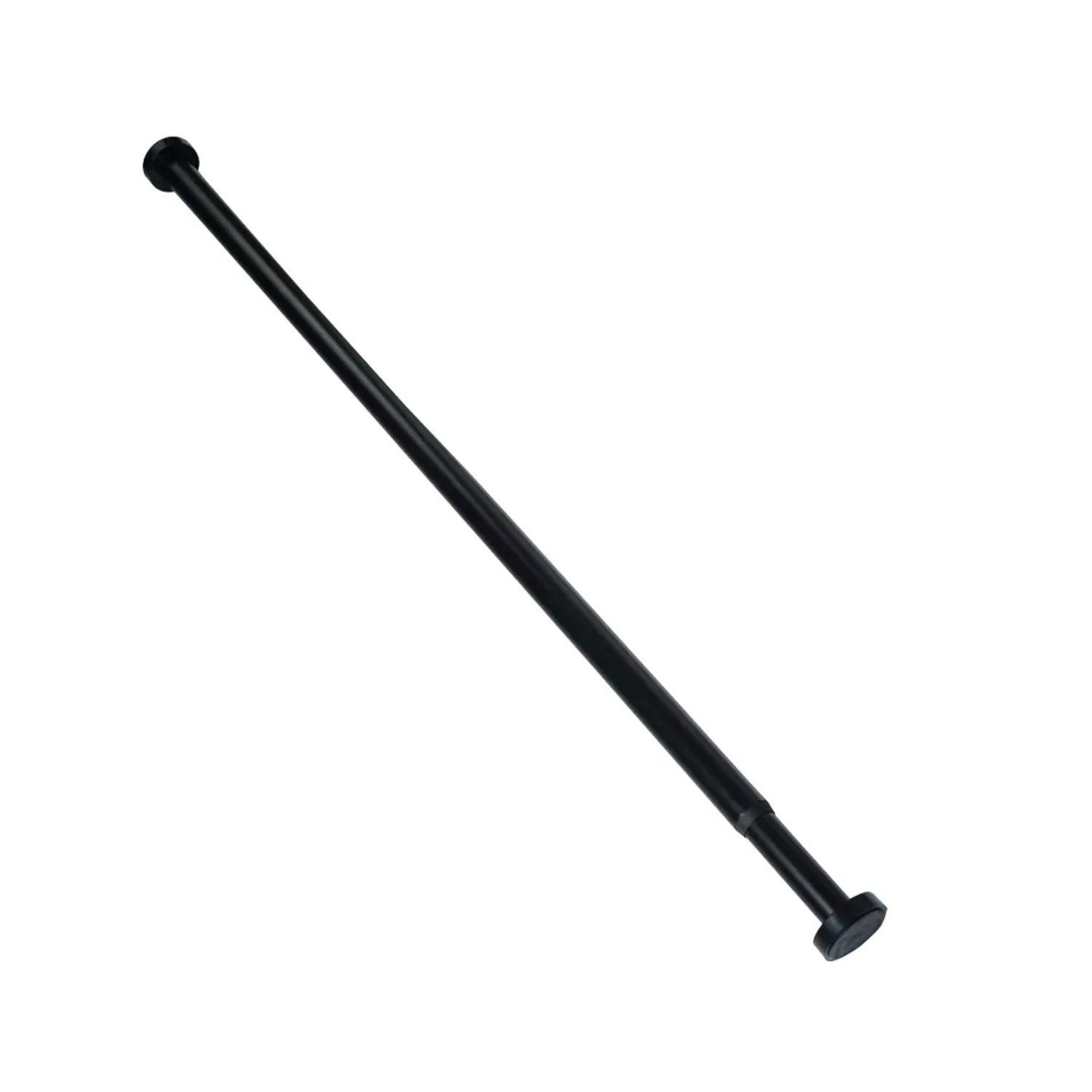 Sanilo Duschvorhangstange, schwarz, ausziehbar von 120-220 cm. Duschstange für Bad und Dusche.