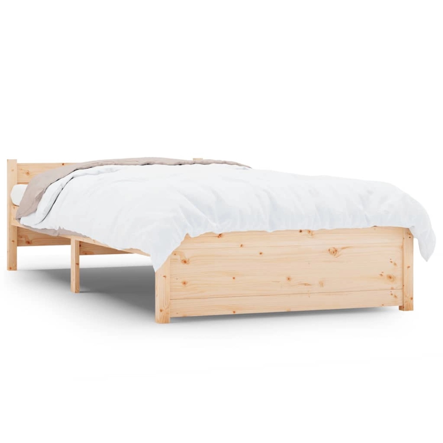 vidaXL Massivholzbett 90x190 cm 3FT Single1273928