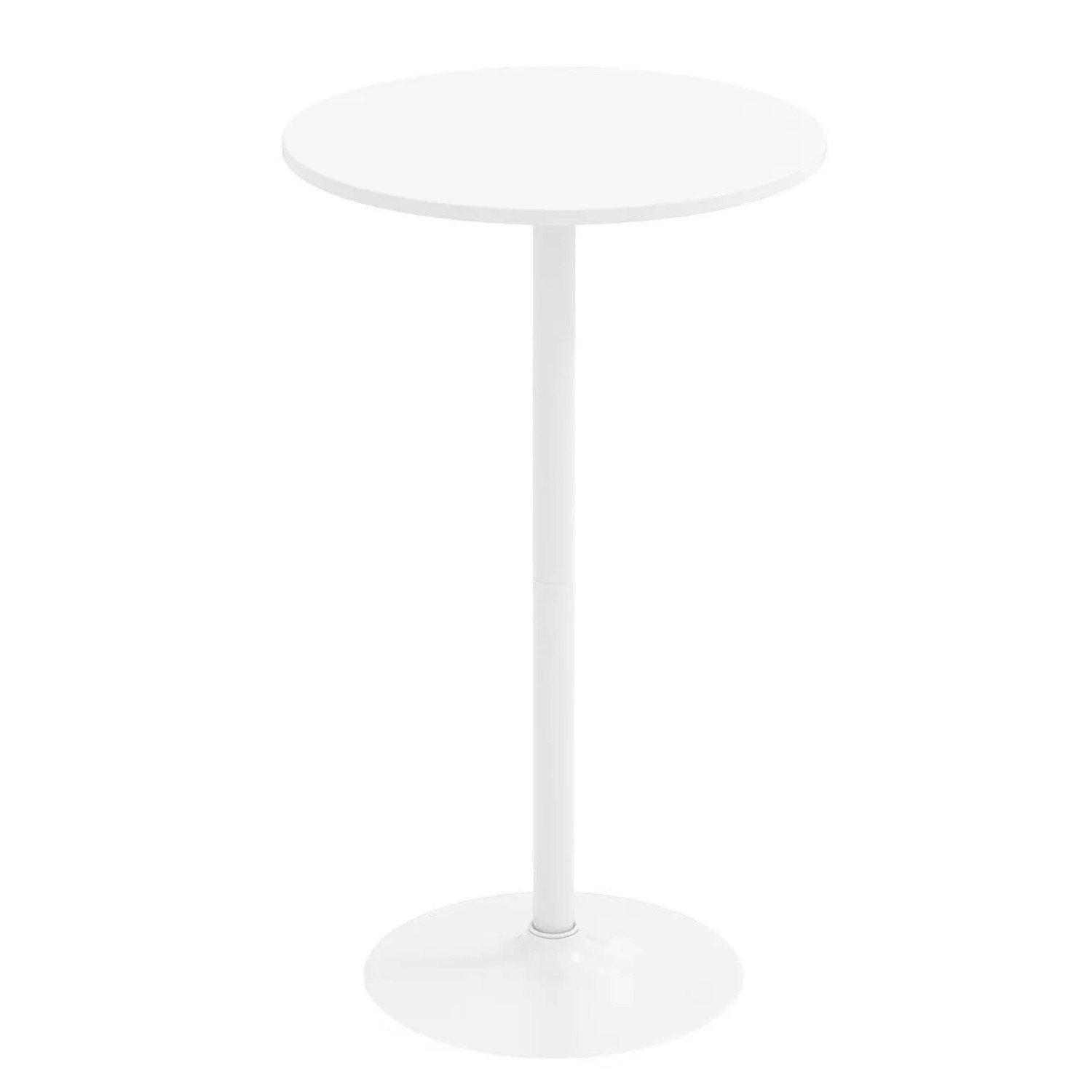 Costway 1 Pcs Stehtisch Ø 60 cm 2 In 1 Bartisch Höhenverstellbar Weiß