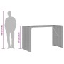 vidaXL Gartenbar-Set, 5-teilig, grau, Rattan & Akazie. Gartenmöbel für Terrasse und Garten.