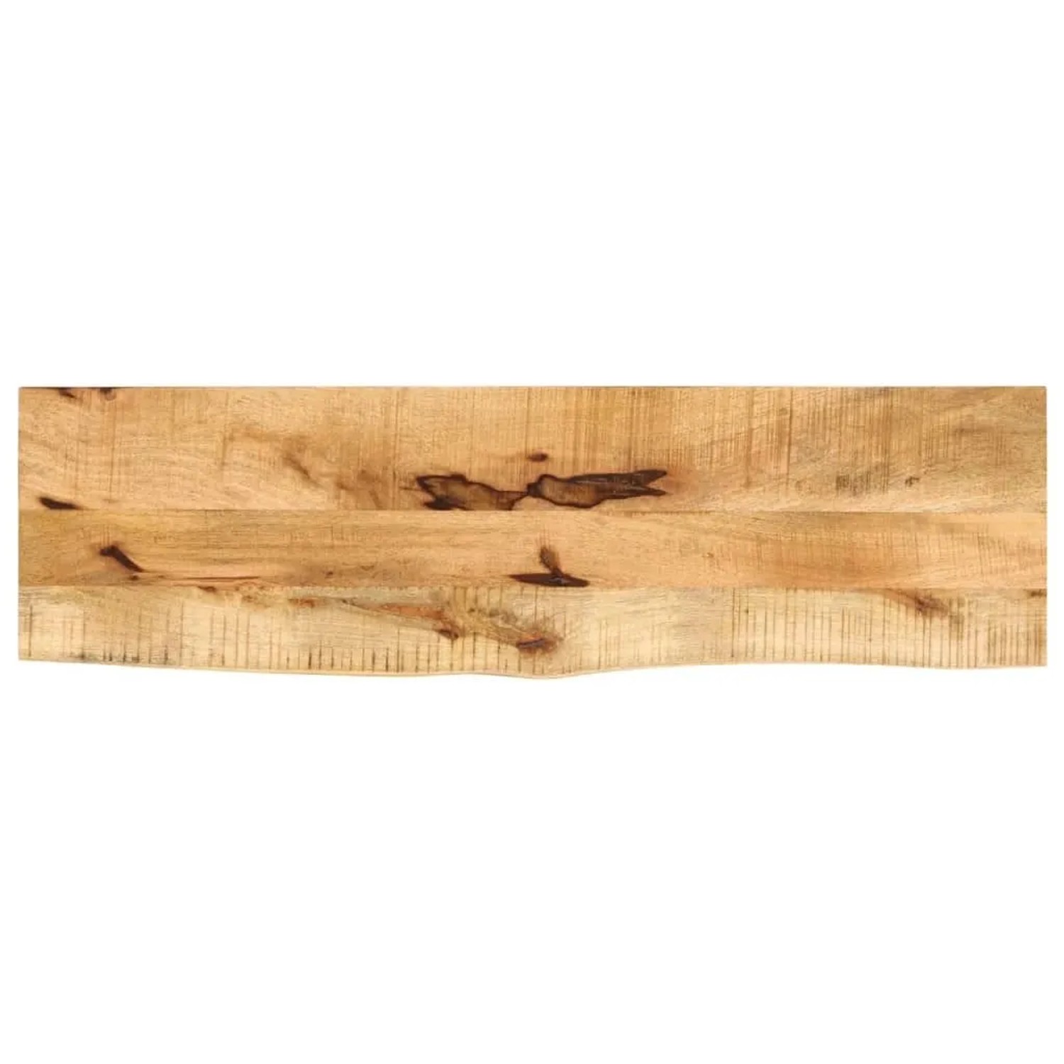 vidaXL Tischplatte 120x30x3,8 cm Baumkante Massivholz Raues Mangoholz 370386