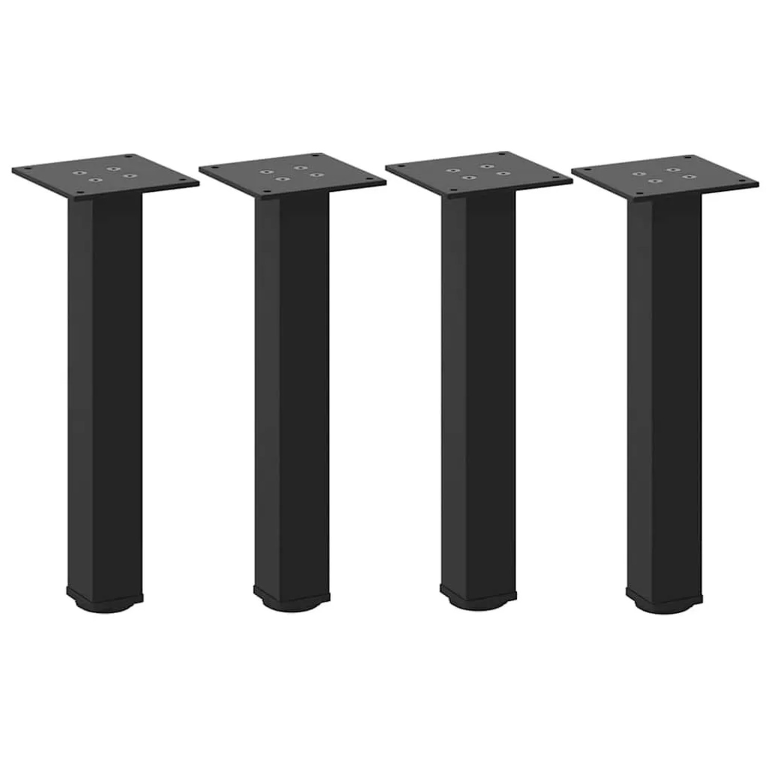 vidaXL Couchtischbeine 4 Stk Schwarz 30-32 cm Stahl 4012448