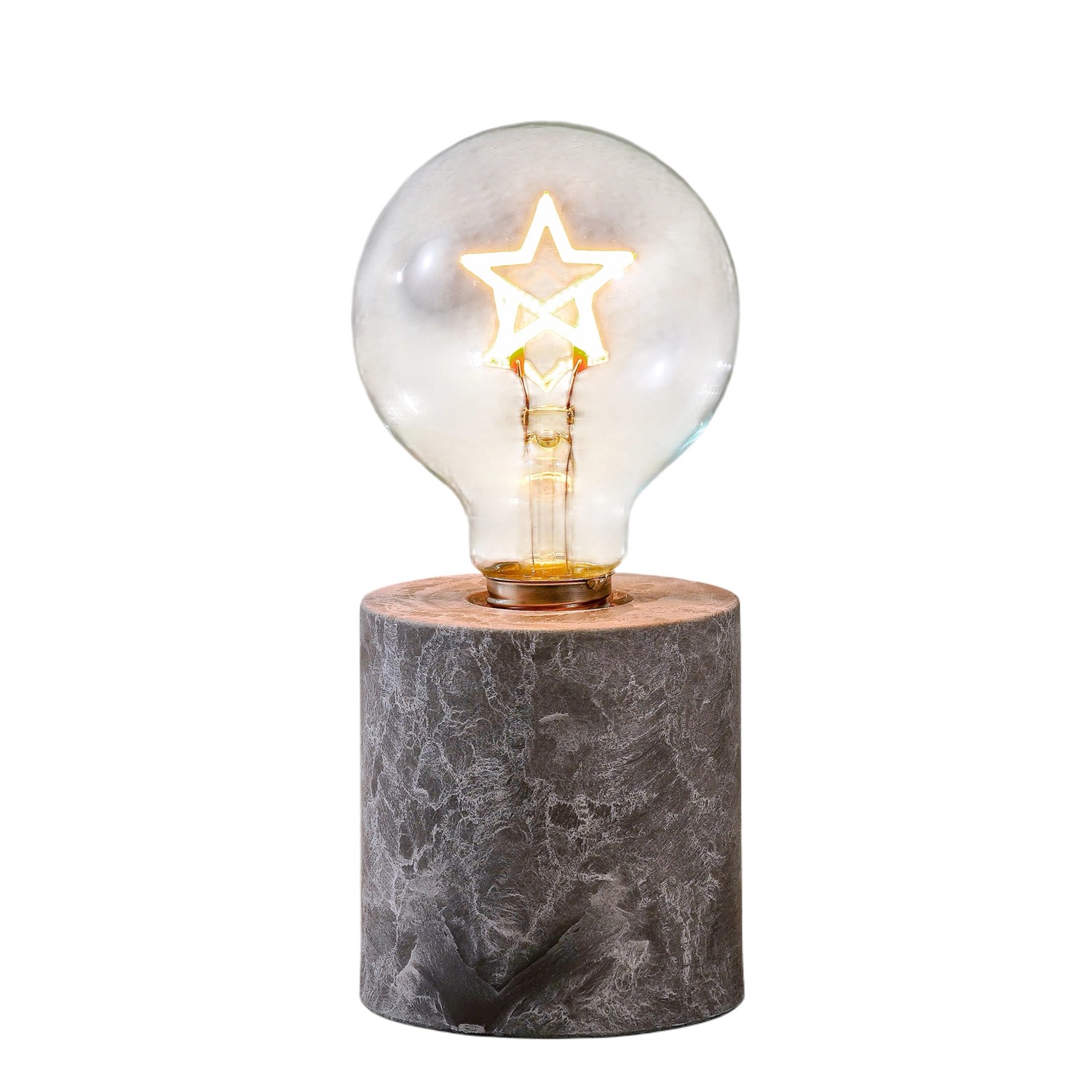 Luca Lighting Tischlampe Stern Warm Weiß mit Timer 18 cm x Ø 8 cm günstig online kaufen