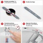Montage-Details der Näve LED-Deckenleuchte Bonus (17cm): Flexibel, Deckenmontage, Schnell- und Bajonett-Verschluss.