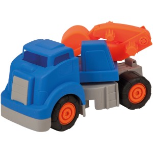 Happy People Sand LKW, 3fach sortiert, blau/orange. Spielzeug für Sandkasten und Strand.