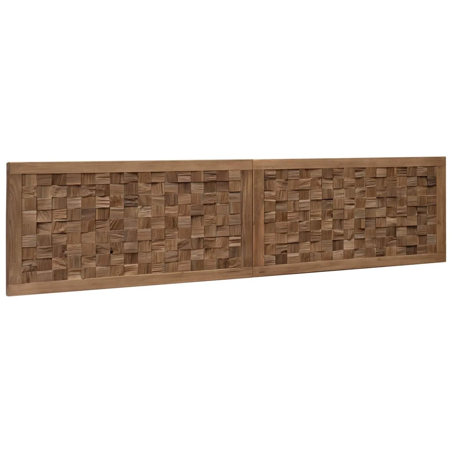 vidaXL Kopfteil Wandmontiert Natur 180 cm Massivholz Teak 42024563