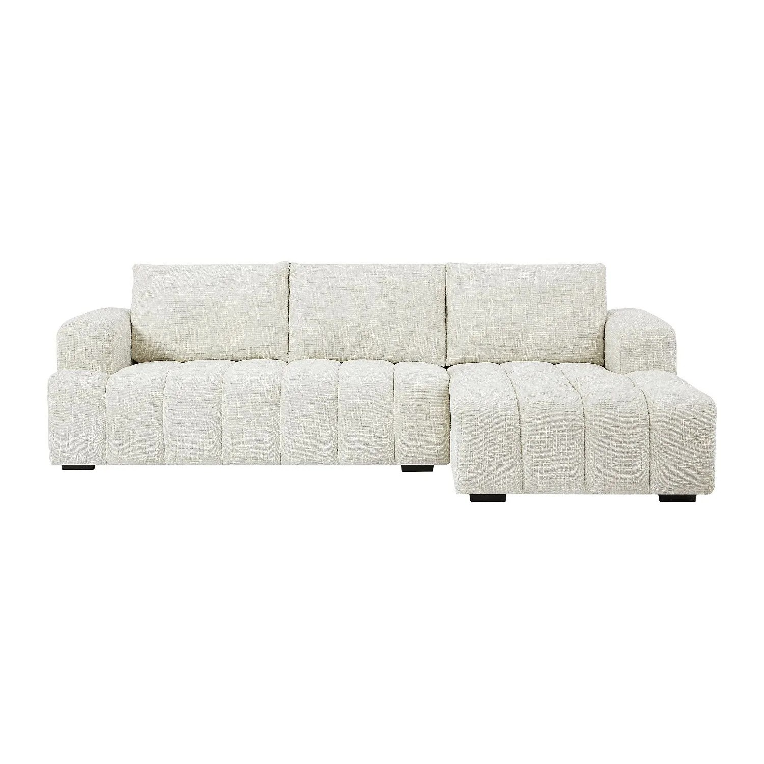 Vente-unique Sofa Ohne Schlafmöglichkeit Benola Beige 276 cm