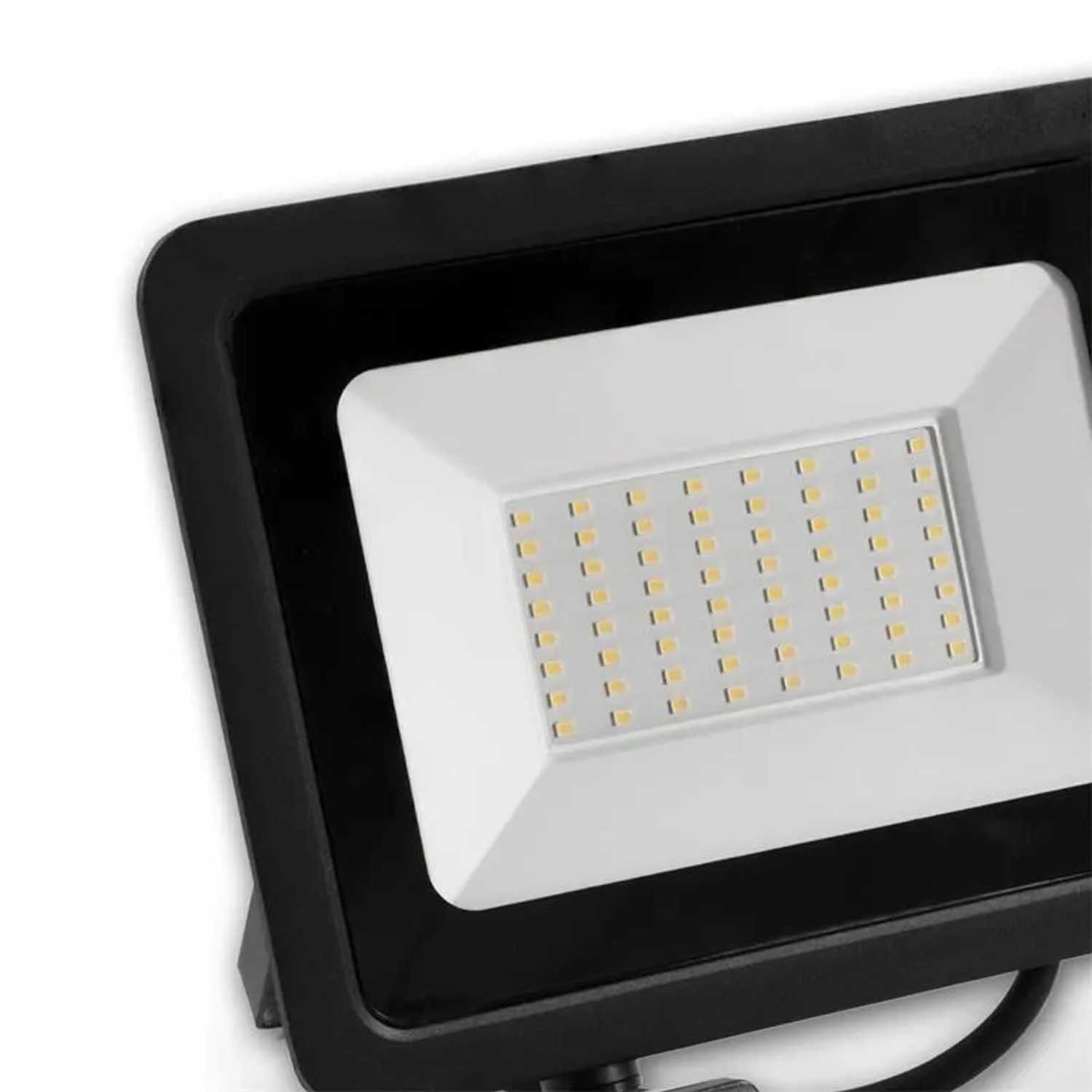 McShine LED Fluter mit PIR SLIM 50 W 4250lm IP66 Schwarz