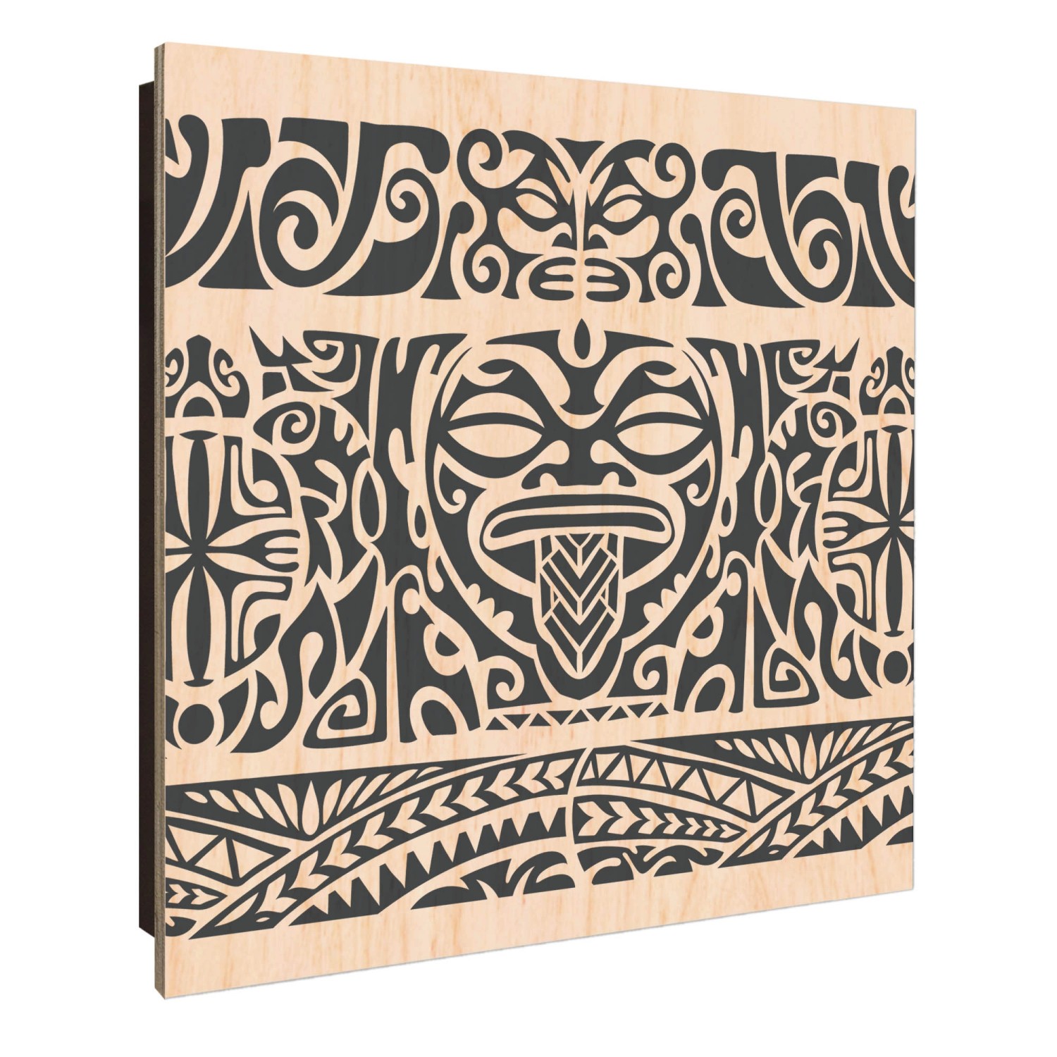 Banjado Großer Schlüsselkasten Holz 30x30cm Schwarz Scharnier Links 50 Hake günstig online kaufen