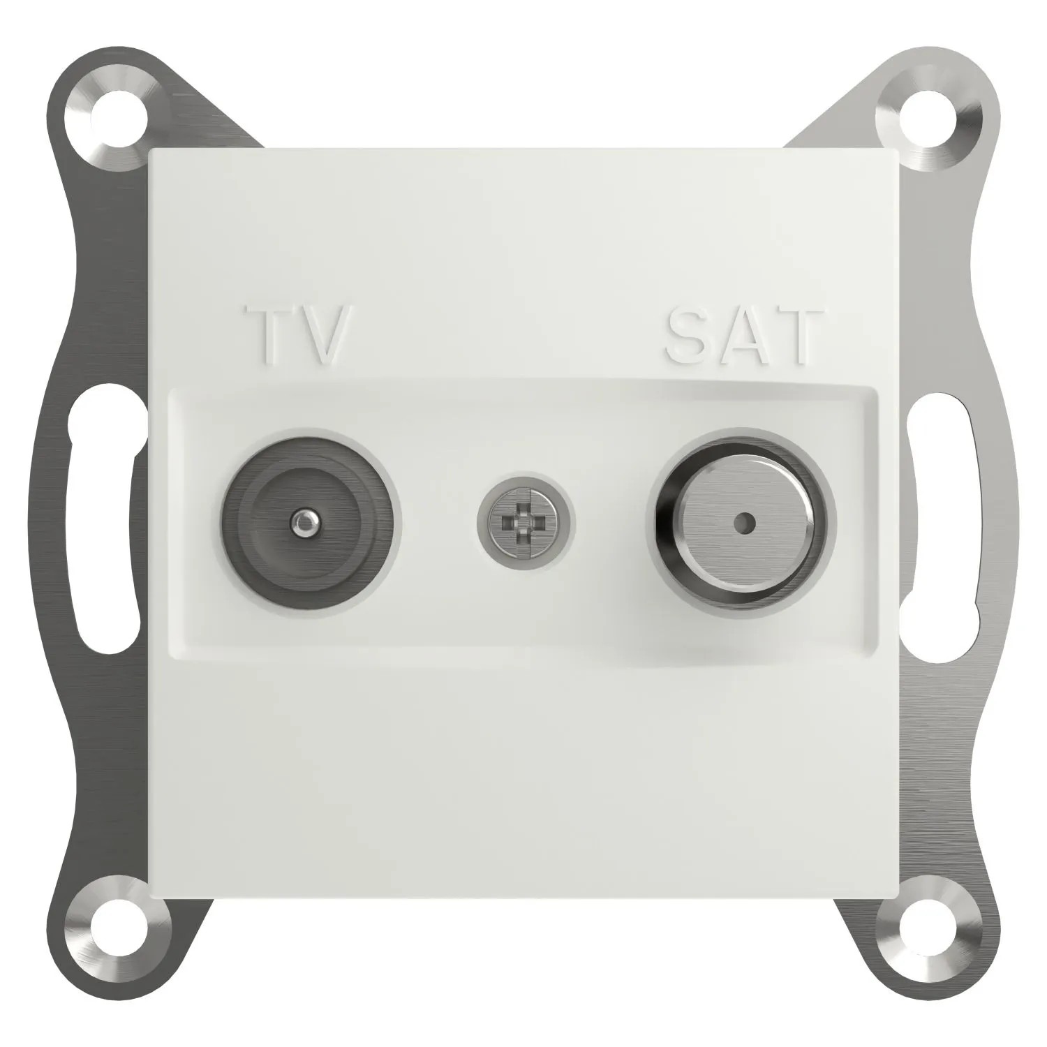 Schneider Electric ASFORA TV-SAT Enddose 1dB IEC+F UP Weiss EPH3470121D
