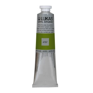 Tube Lukas Cryl Studio Acrylfarbe Olivgrün, 75ml, für Künstlerbedarf.