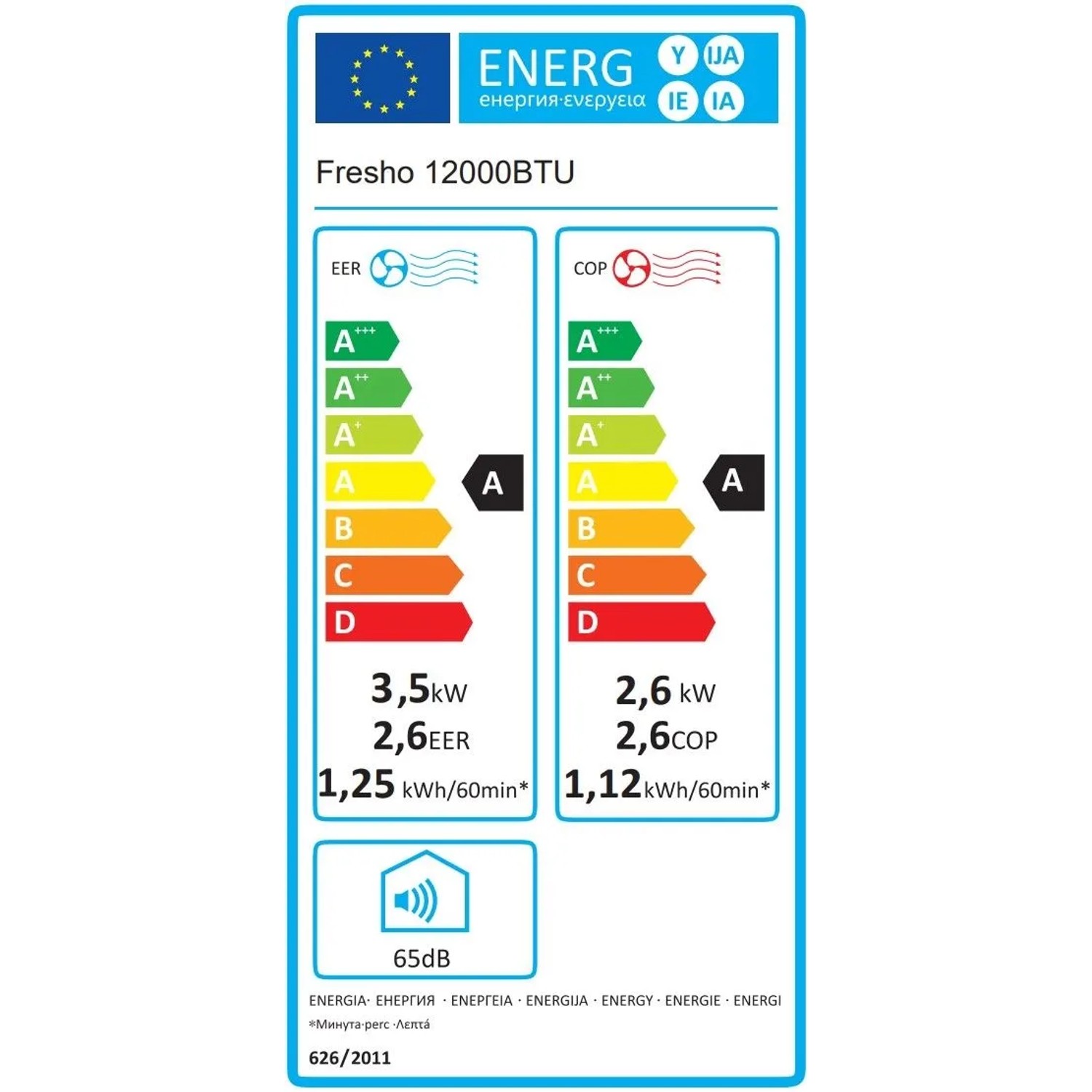 Sannover Klimaanlage Mobile Umkehrbare Warm/Kalt Fresho 3,5 kW 12000 BTU_4