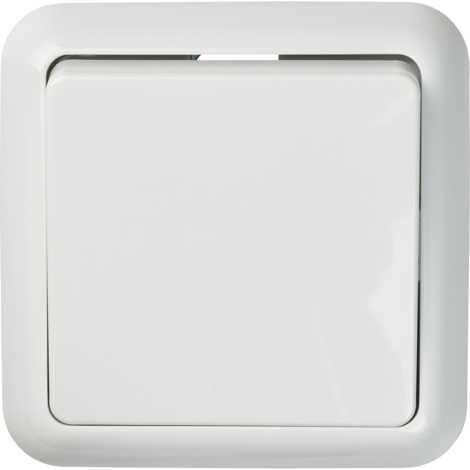 OBI Aus-/Wechselschalter Penelope Polarweiß mit Rahmen