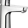 Hansgrohe Ecos L CoolStart Waschtischarmatur in Chrom mit Push-Open Ablauf.