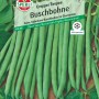 Samenpackung Sperli Buschbohne Cropper Teepee, grüne Bohnen und Blätter im Vordergrund.