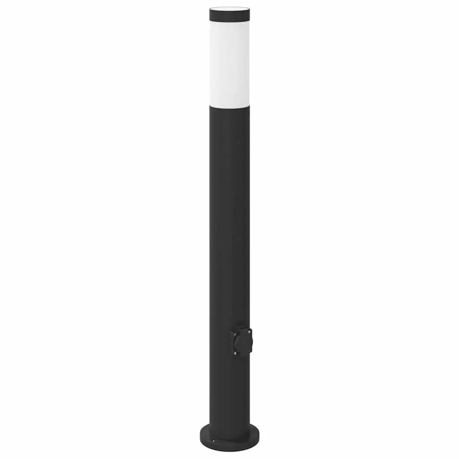 vidaXL Pollerleuchte mit Auslass 80 cm Edelstahl IP44 4006037