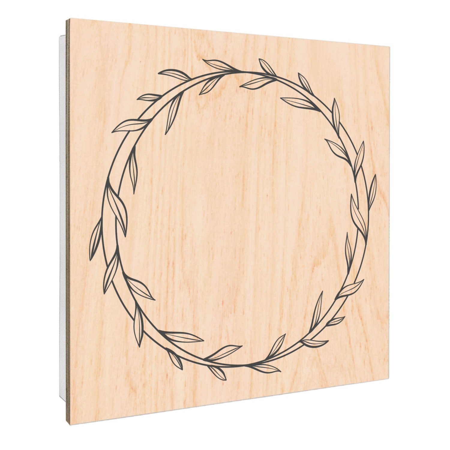 Banjado Großer Schlüsselbox Holz 30x30cm Weiß Scharnier Rechts 50 Haken Sch günstig online kaufen