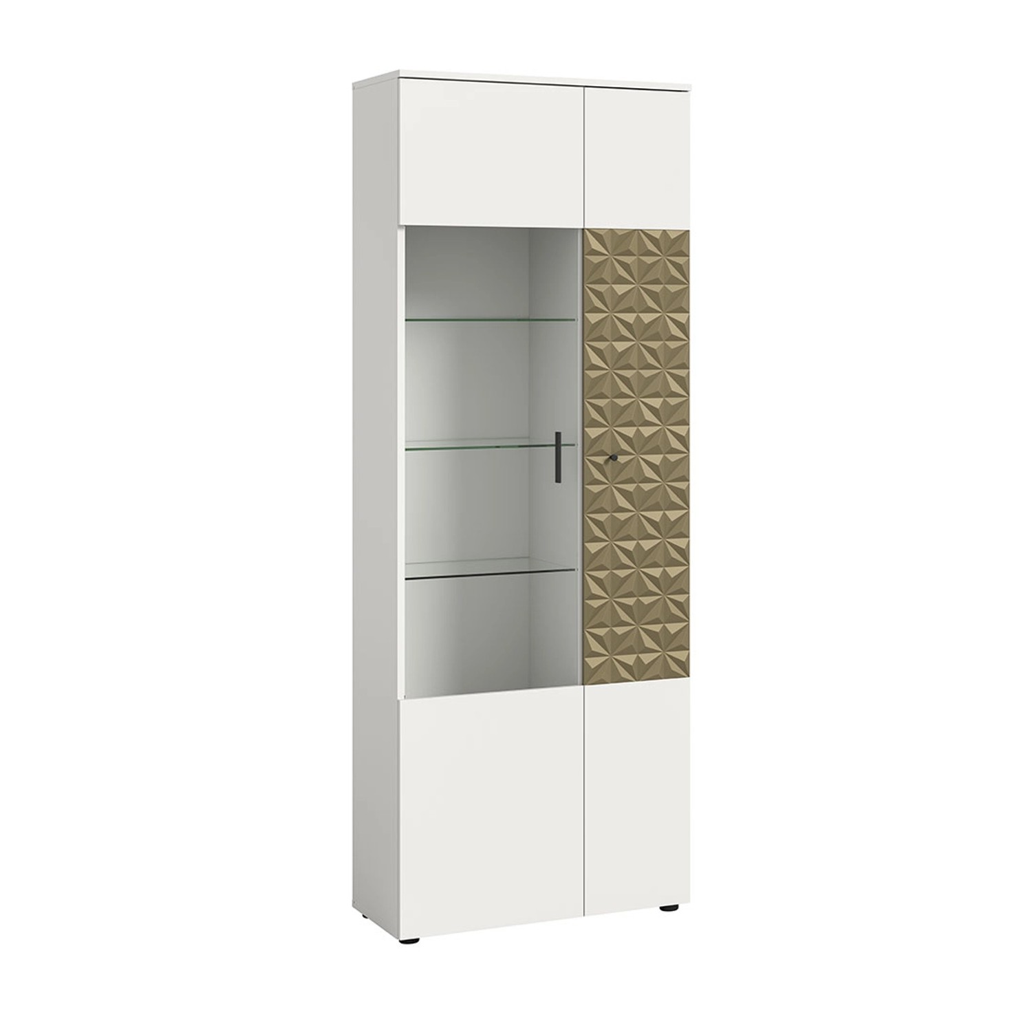 ebuy24 Prisma Vitrinenschrank 2 Türen Weiß günstig online kaufen