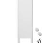 Weiße Schellenberg Gurtwickler Abdeckplatte Standard Maxi 185 mm mit Schrauben und Abdeckungen.