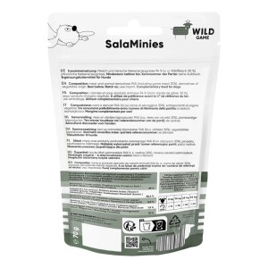 Lucky Jim SalaMinies Wild Hunde-Snacks, 70g Packung. Belohnungssnacks für Hunde mit Wild.