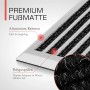 Bomoe AluGant D Fußmatte, 60x90cm, Silber. Schmutzfangmatte mit Aluminiumrahmen und Rips-Lamellen.