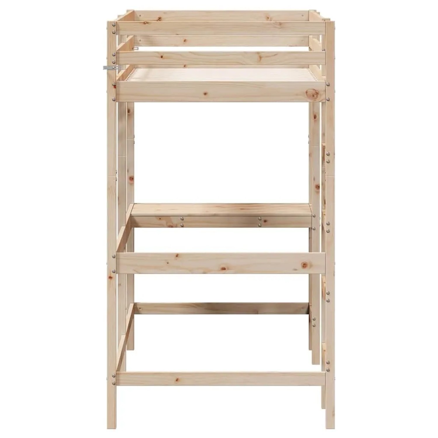vidaXL Hochbett mit Schreibtisch 90x190 cm Massivholz Kiefer 842858_5