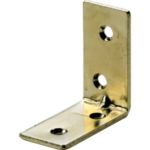 Hettich Stuhlwinkel, 40x40x15 mm, Stahl vermessingt, 8 Stück, Verbindungswinkel.