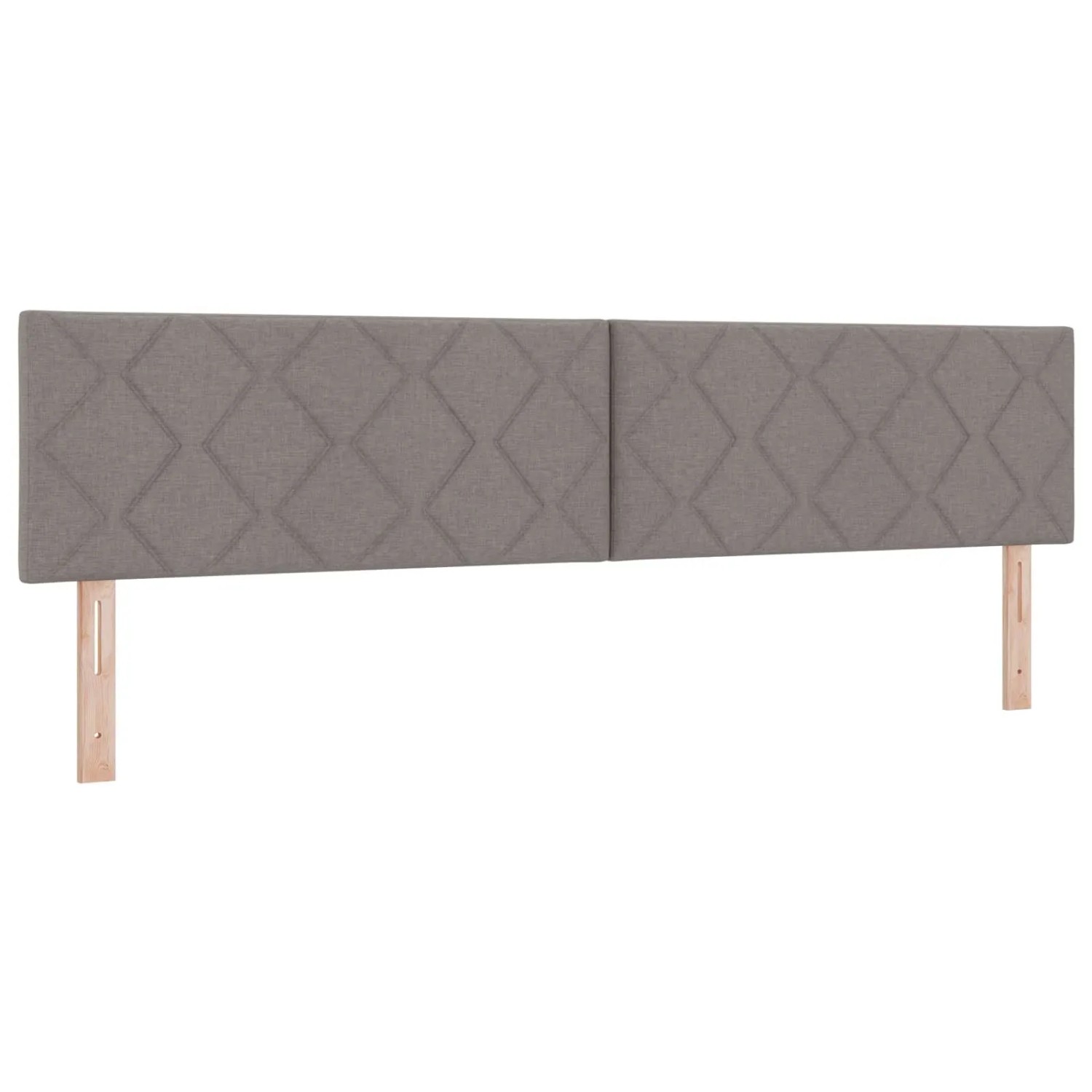 vidaXL Kopfteil Taupe 200 cm Stoff 3338256